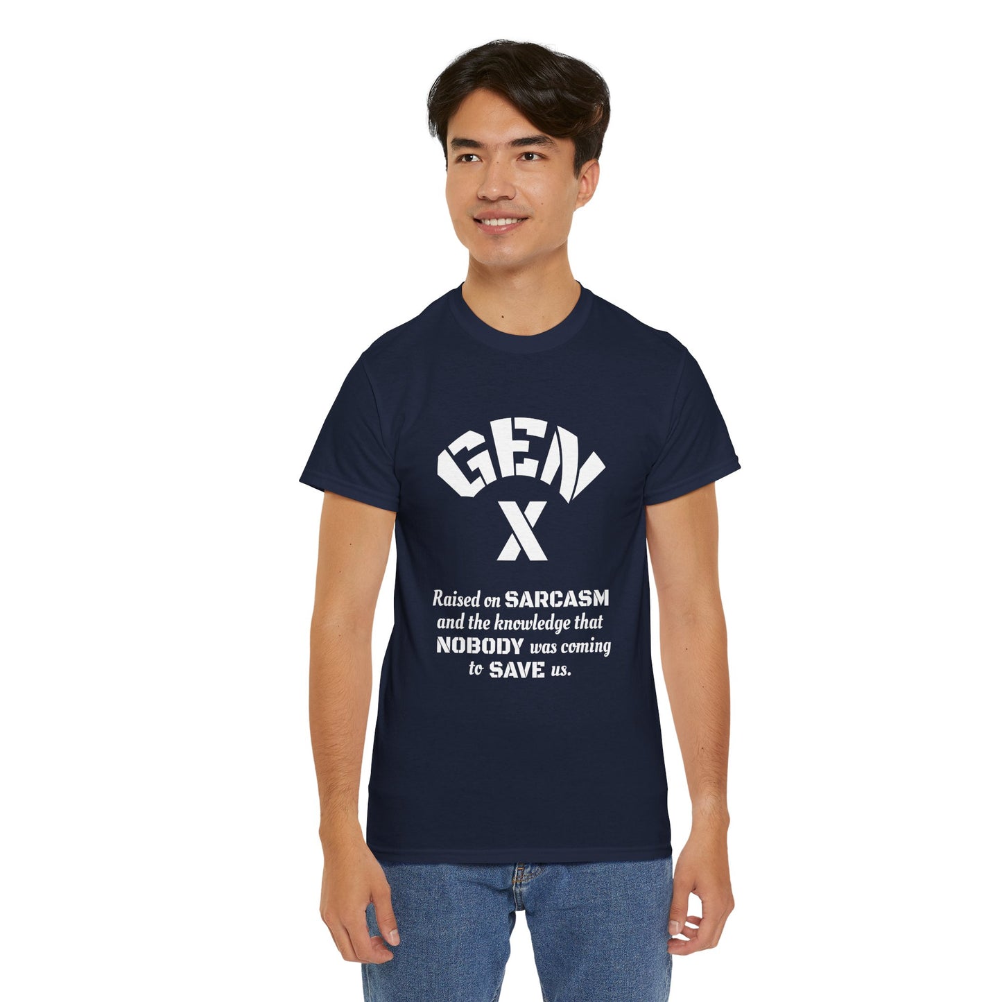 GEN X Raised on Sarcasm T-Shirt Generation X Pride Tee Proud Gen X Shirt
