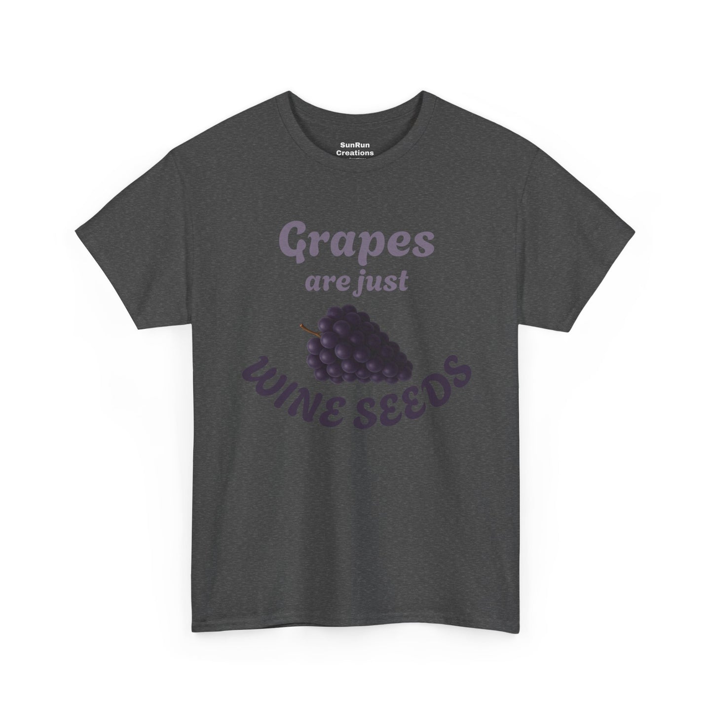 Grapes Are Just Wine Seeds Shirt Wine Lovers T-Shirt Clever Wine Tee Wine Shirt