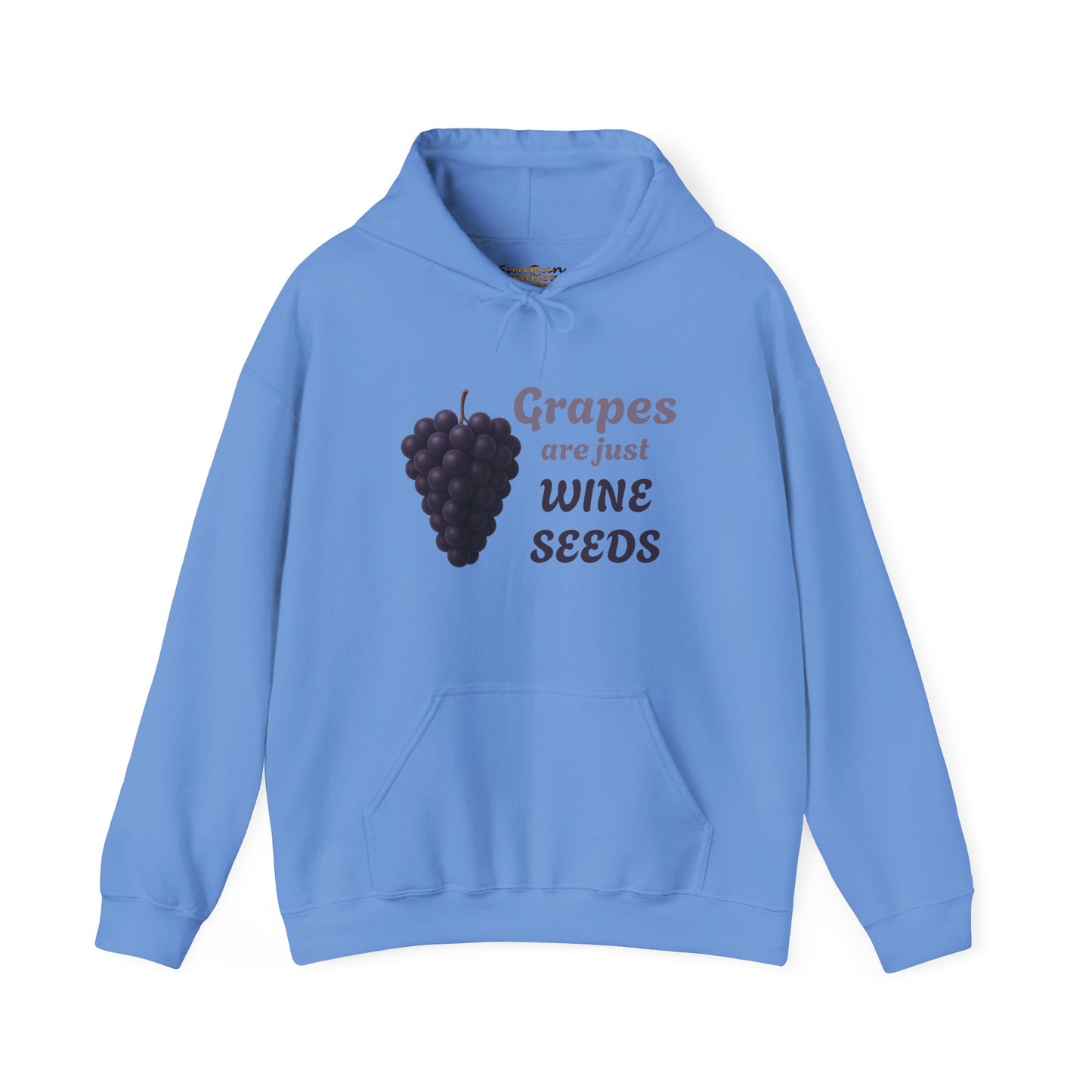 Wine Lover's Grapes are Wine Seeds Unisex Hoodie, Cozy Sweatshirt for Wine Lovers, Perfect Gift