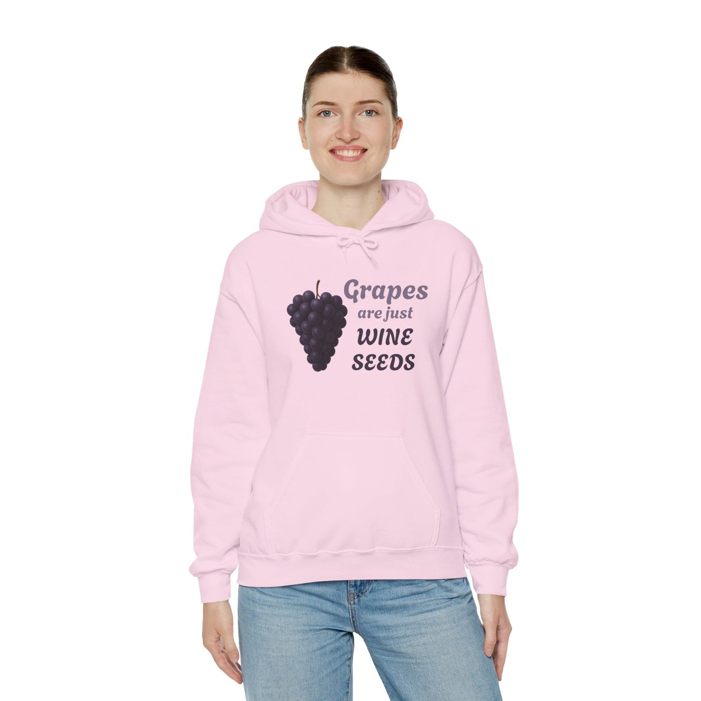 Wine Lover's Grapes are Wine Seeds Unisex Hoodie, Cozy Sweatshirt for Wine Lovers, Perfect Gift