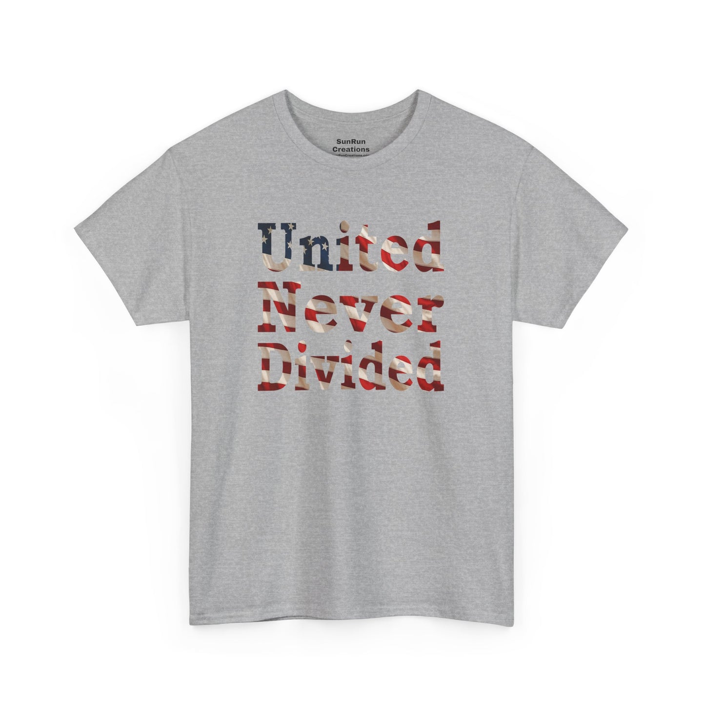 United Never Divided T-Shirt – Patriotic American Flag Shirt - Show Your American Pride Tee