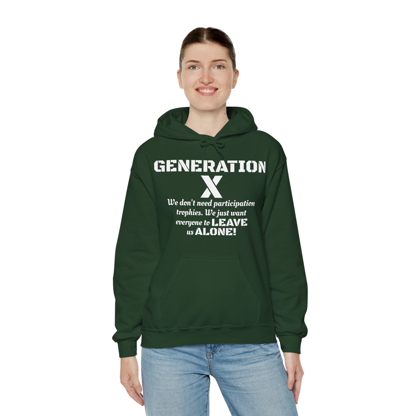 Generation X Hoodie – Leave Us Alone Hoodie | Retro, Bold & Proud l Gen X Shirt