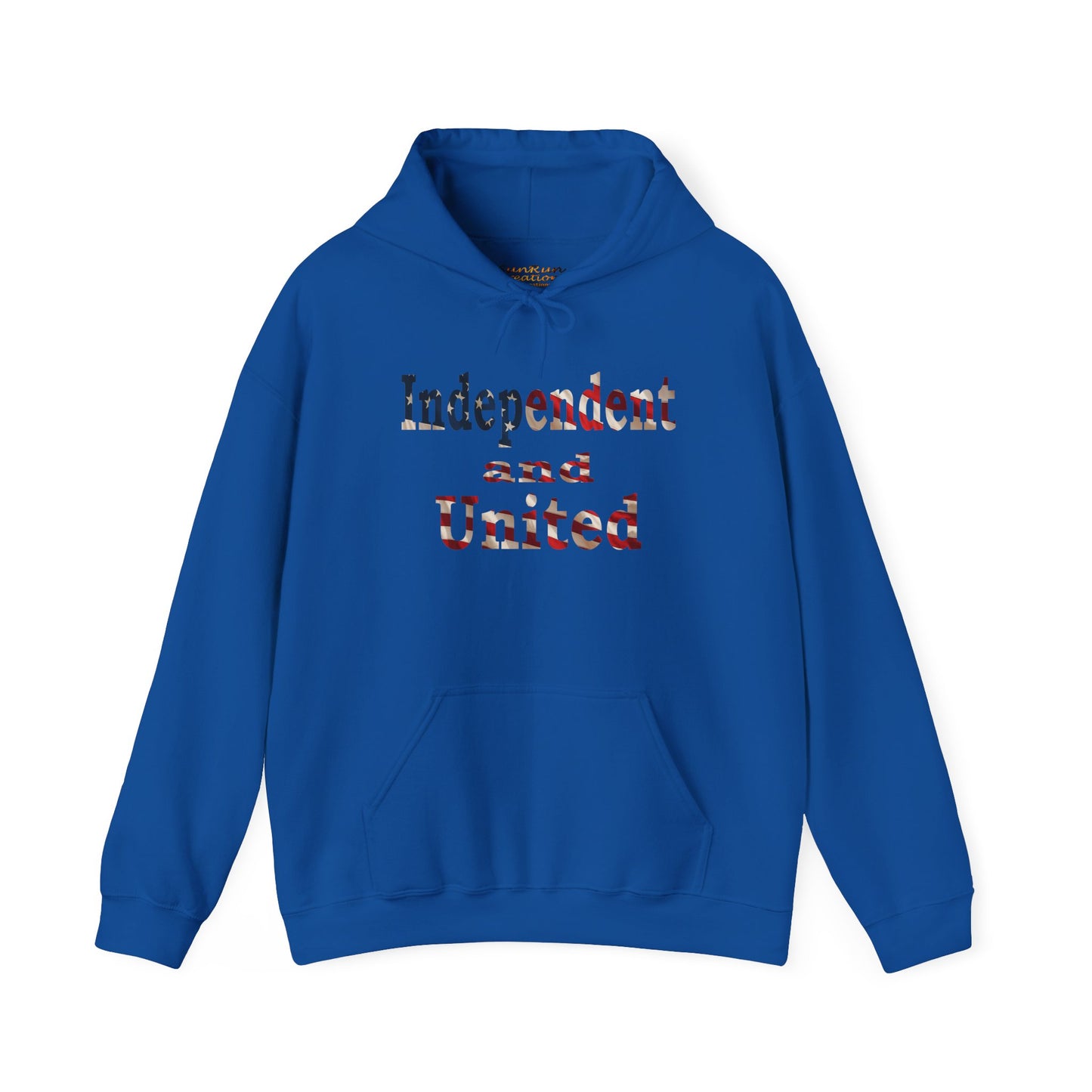 Independent and United Hoodie – Patriotic American Flag Shirt - Celebrate Strength & Unity American Pride Sweatshirt
