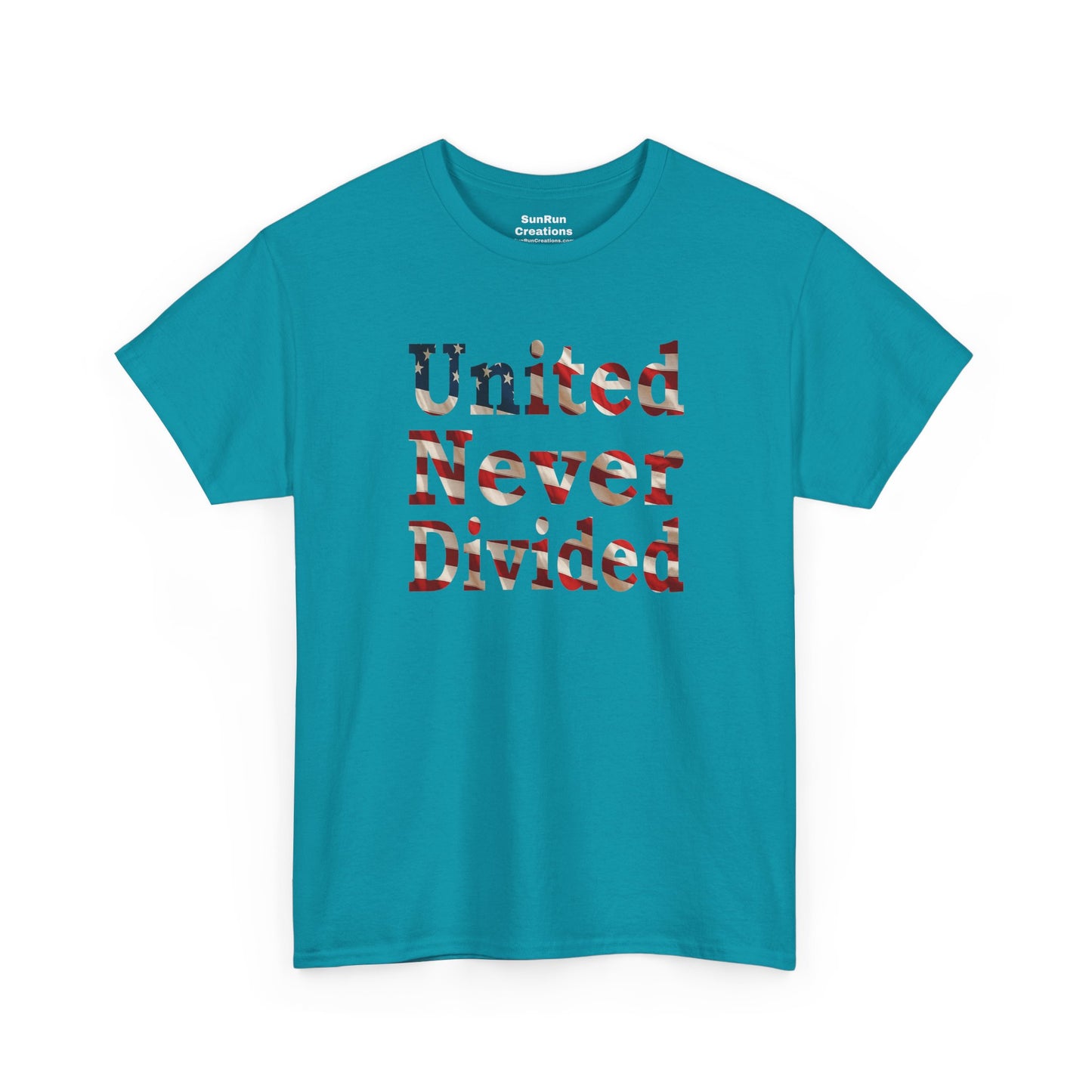United Never Divided T-Shirt – Patriotic American Flag Shirt - Show Your American Pride Tee