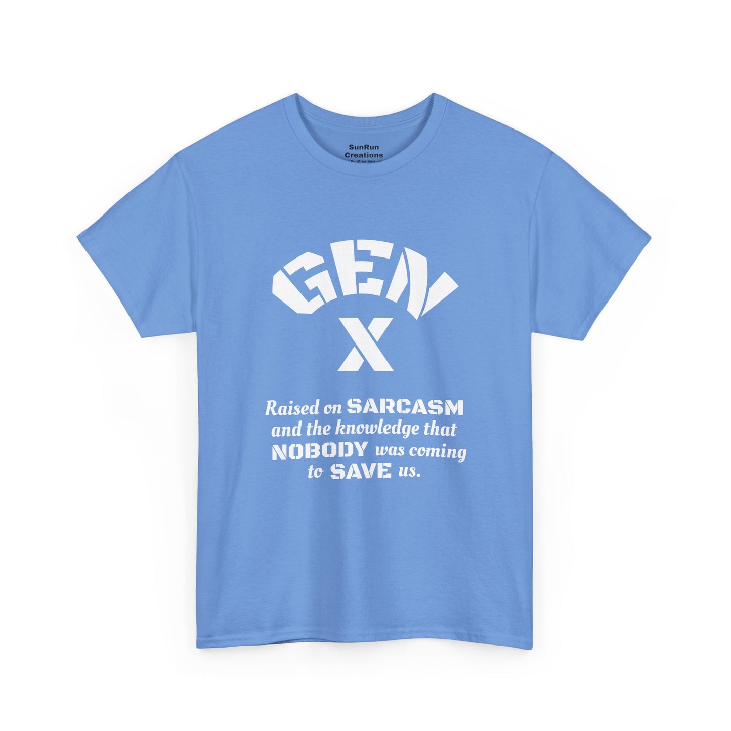 GEN X Raised on Sarcasm T-Shirt Generation X Pride Tee Proud Gen X Shirt