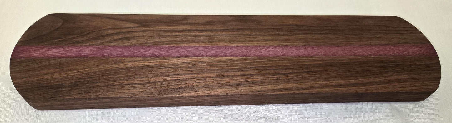 Table Centerpiece/Candle/Small Vase Holder Handmade from Solid Walnut and Purple Heart Wood