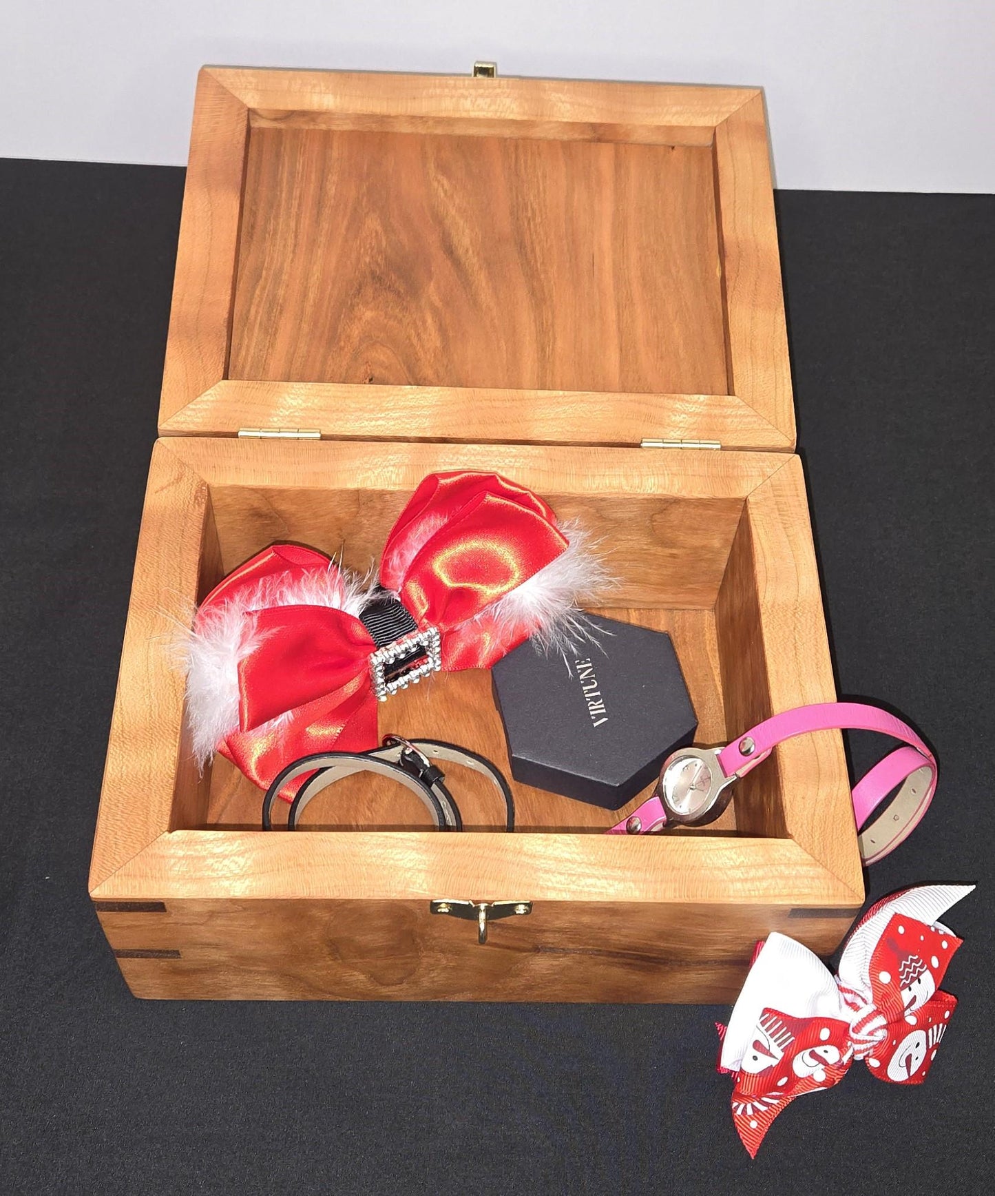 Keepsake Box Handmade Solid Cherry Wooden Keepsake Box