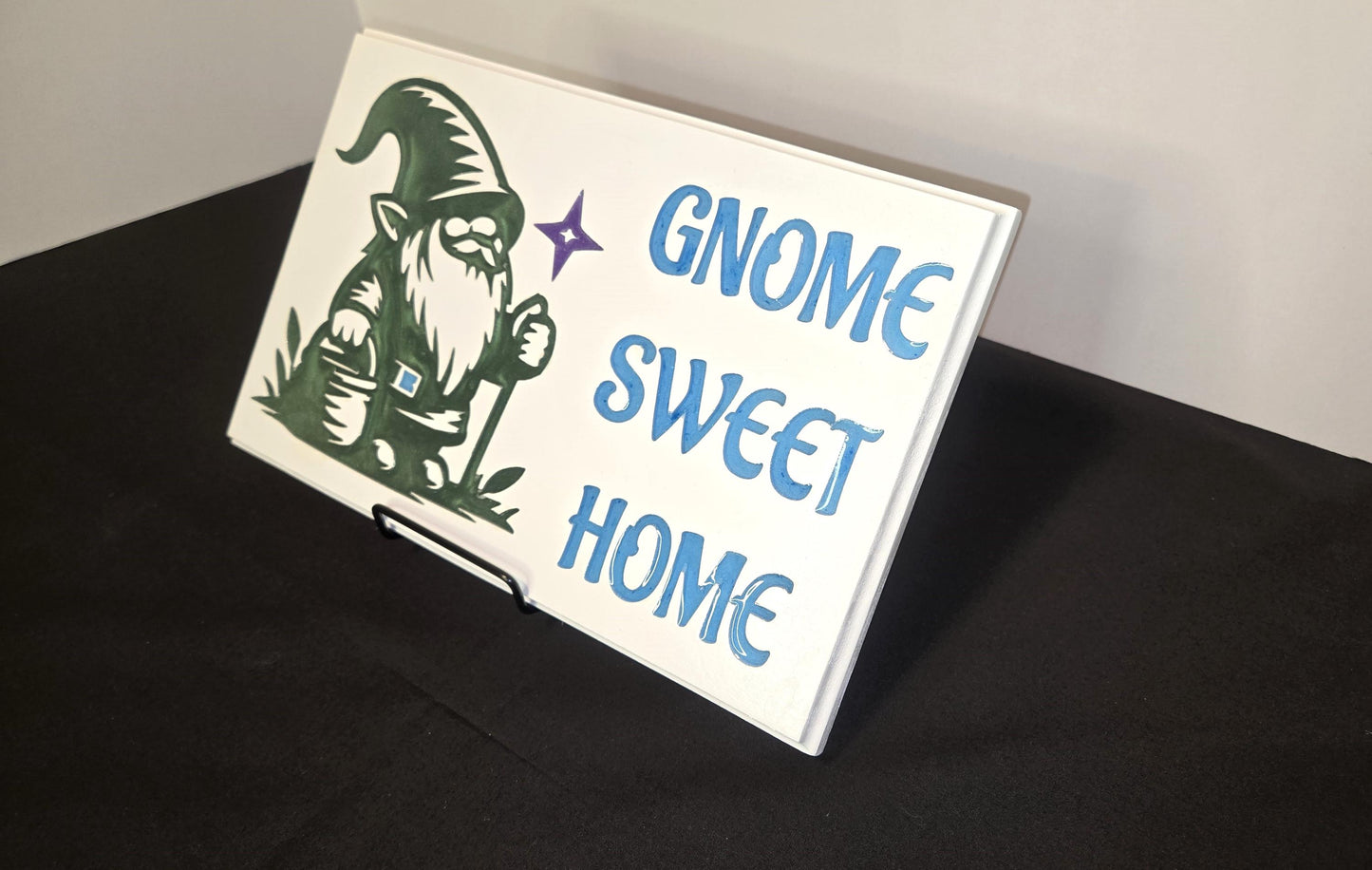 Gnome Wooden Wall Plaque or Sign/Decoration Gnome Sweet Home