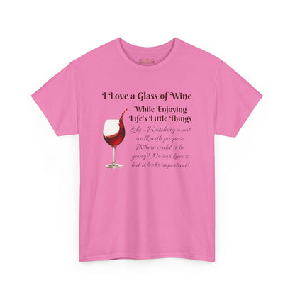 Wine Lovers T-Shirt, Wine Whimsy & Wandering Cats: The Perfect Tee for Wine Lovers