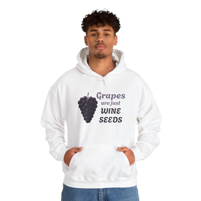 Wine Lover's Grapes are Wine Seeds Unisex Hoodie, Cozy Sweatshirt for Wine Lovers, Perfect Gift