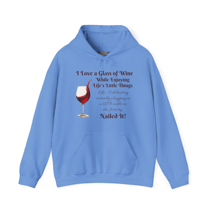 Wine Lover's Unisex Hoodie, Plugging in a USB Cable, Cozy Sweatshirt for Wine Lovers, Perfect Gift for Birthdays, Fall Fashion, and Everyday Comfort
