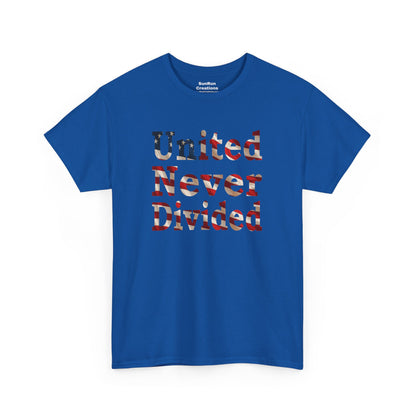 United Never Divided T-Shirt – Patriotic American Flag Shirt - Show Your American Pride Tee