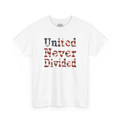 United Never Divided T-Shirt – Patriotic American Flag Shirt - Show Your American Pride Tee