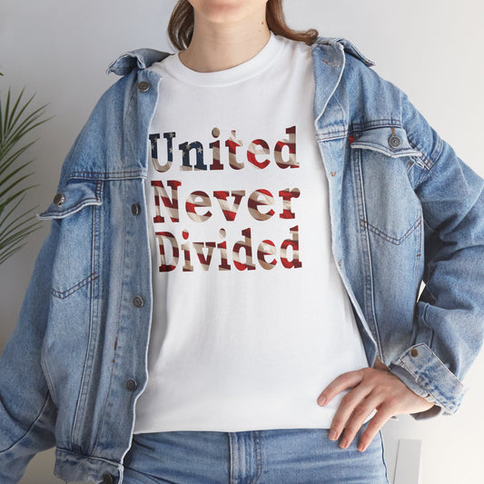 United Never Divided T-Shirt – Patriotic American Flag Shirt - Show Your American Pride Tee