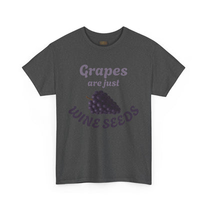 Wine Lovers T-Shirt Grapes Wine Seeds Tee Wine Shirt