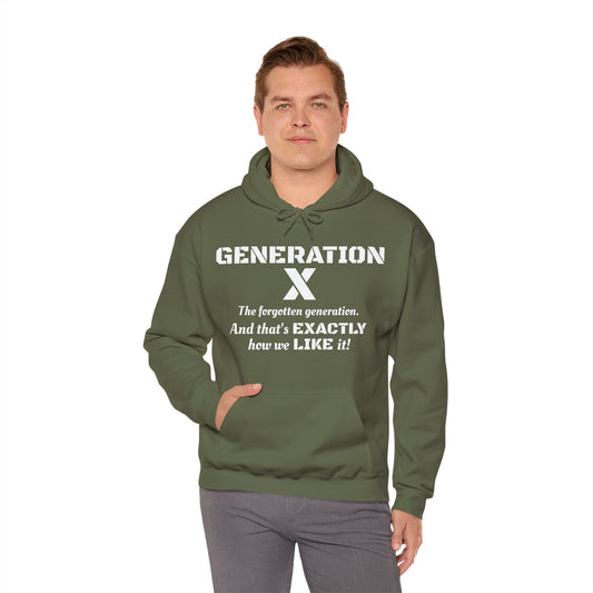Generation X Hoodie – The Forgotten Generation Hoodie | Retro, Bold & Proud l Gen X Shirt