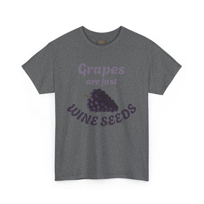 Wine Lovers T-Shirt Grapes Wine Seeds Tee Wine Shirt