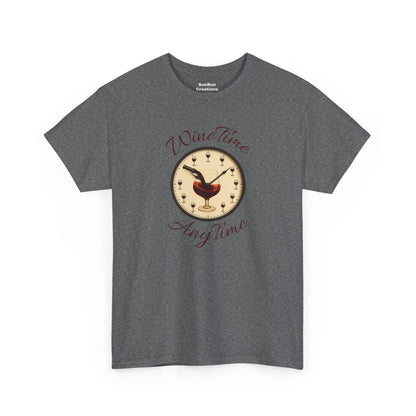 Wine Time Anytime T-Shirt Clever Wine Lover's Tee Wine Shirt