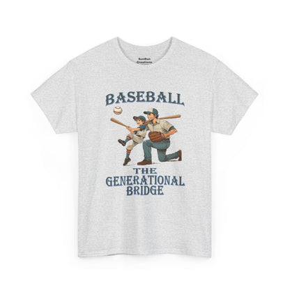Baseball The Generational Bridge T Shirt Baseball Lovers Tee Father Son Shirt