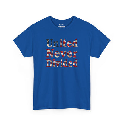 United Never Divided T-Shirt – Patriotic American Flag Shirt - Show Your American Pride Tee
