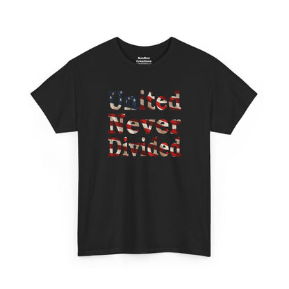 United Never Divided T-Shirt – Patriotic American Flag Shirt - Show Your American Pride Tee