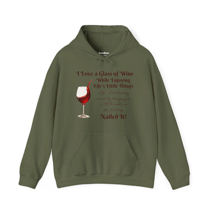 Wine Lover's Unisex Hoodie, Plugging in a USB Cable, Cozy Sweatshirt for Wine Lovers, Perfect Gift for Birthdays, Fall Fashion, and Everyday Comfort