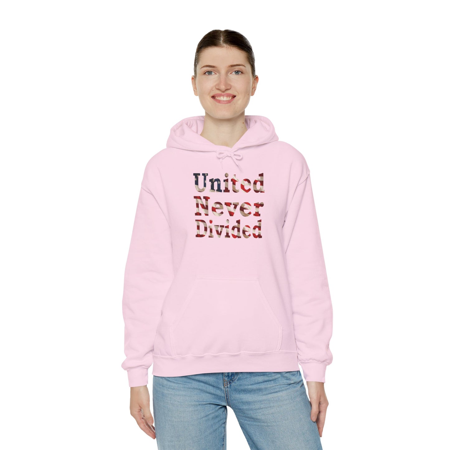United Never Divided Hoodie – Patriotic American Flag Shirt - Show Your American Pride Sweatshirt