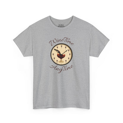 Wine Time Anytime T-Shirt Clever Wine Lover's Tee Wine Shirt