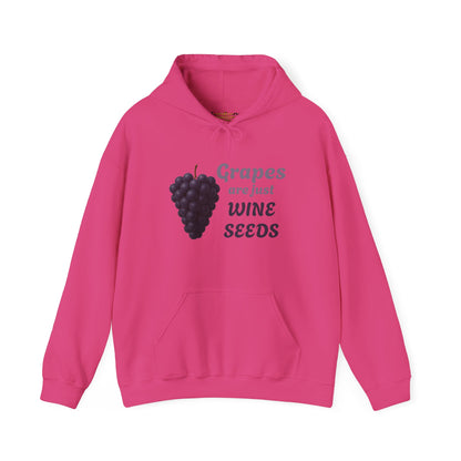 Wine Lover's Grapes are Wine Seeds Unisex Hoodie, Cozy Sweatshirt for Wine Lovers, Perfect Gift