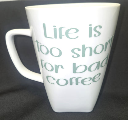Coffee Mugs Set of 4 12 oz Ceramic Cups with Motivational Sayings for Coffee Lovers