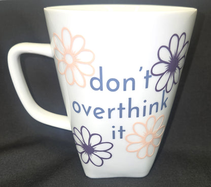 Coffee Mugs Set of 4 12 oz Ceramic Cups with Motivational Sayings for Coffee Lovers