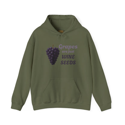 Wine Lover's Grapes are Wine Seeds Unisex Hoodie, Cozy Sweatshirt for Wine Lovers, Perfect Gift