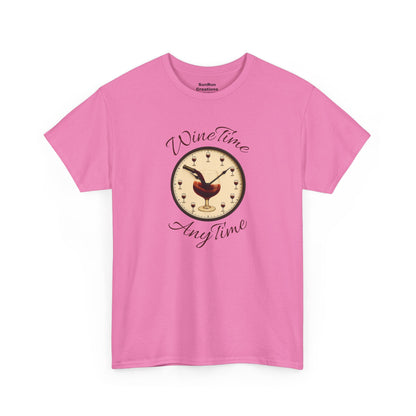 Wine Time Anytime T-Shirt Clever Wine Lover's Tee Wine Shirt