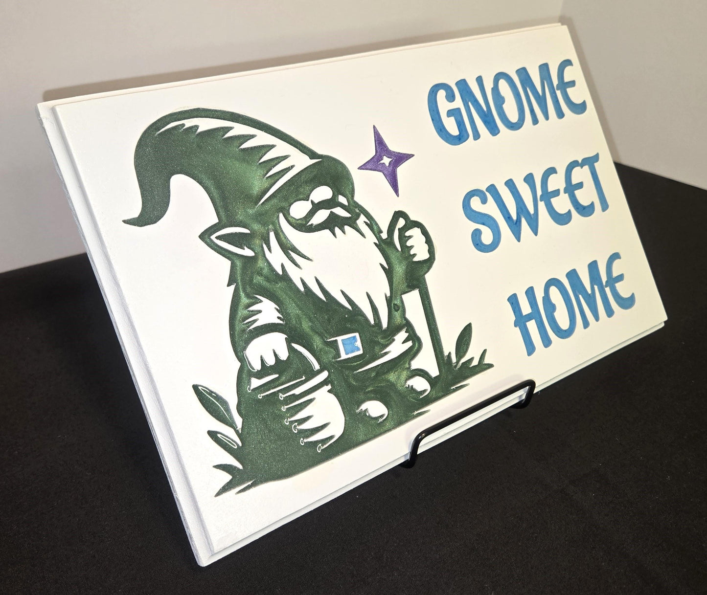 Gnome Wooden Wall Plaque or Sign/Decoration Gnome Sweet Home