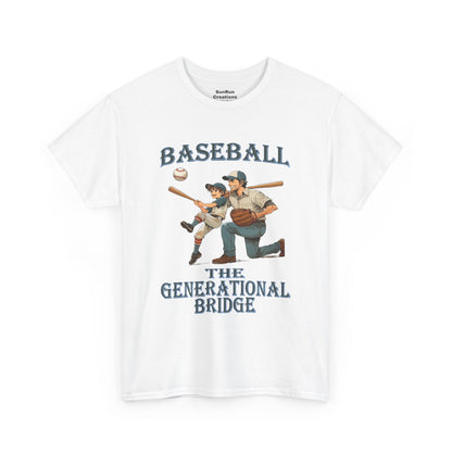 Baseball The Generational Bridge T Shirt Baseball Lovers Tee Father Son Shirt