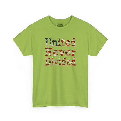 United Never Divided T-Shirt – Patriotic American Flag Shirt - Show Your American Pride Tee