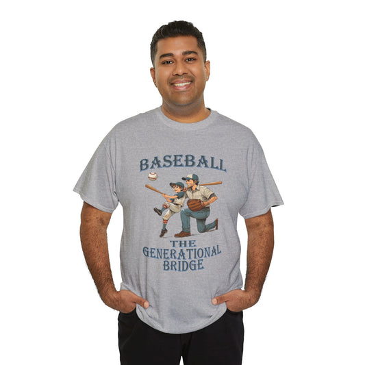 Baseball The Generational Bridge T Shirt Baseball Lovers Tee Father Son Shirt
