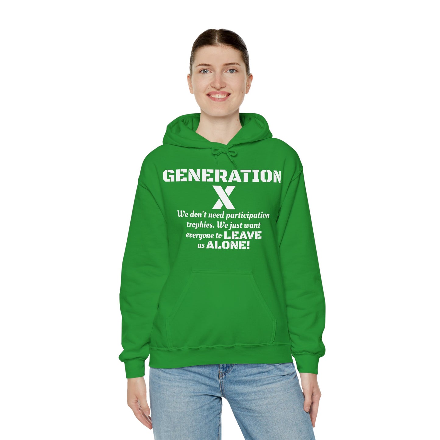 Generation X Hoodie – Leave Us Alone Hoodie | Retro, Bold & Proud l Gen X Shirt
