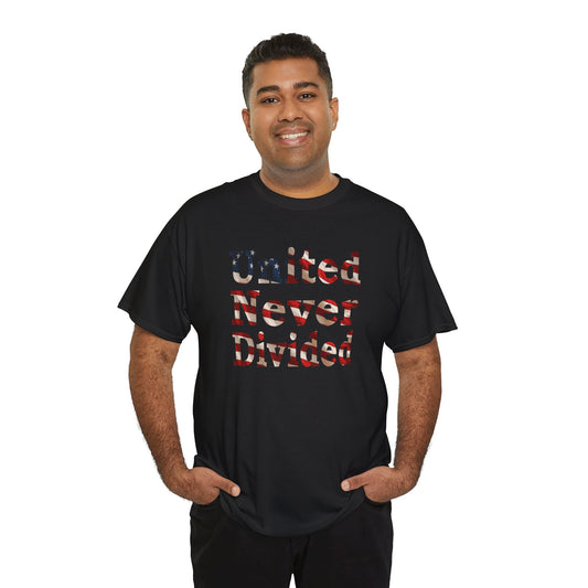 United Never Divided T-Shirt – Patriotic American Flag Shirt - Show Your American Pride Tee