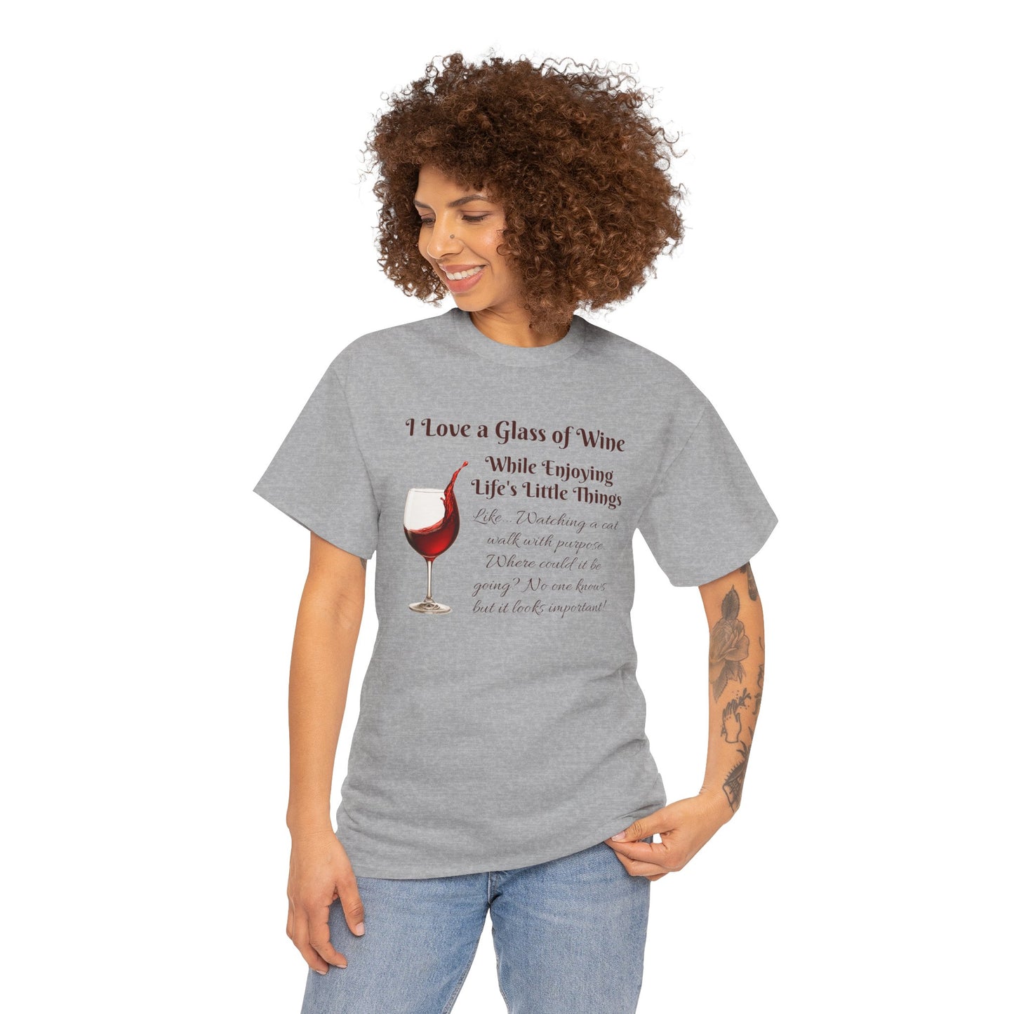 Wine Lovers T-Shirt, Wine Whimsy & Wandering Cats: The Perfect Tee for Wine Lovers