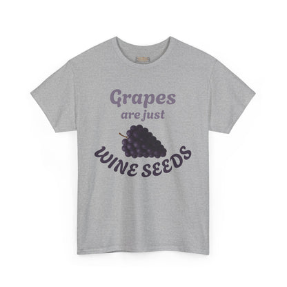 Wine Lovers T-Shirt Grapes Wine Seeds Tee Wine Shirt