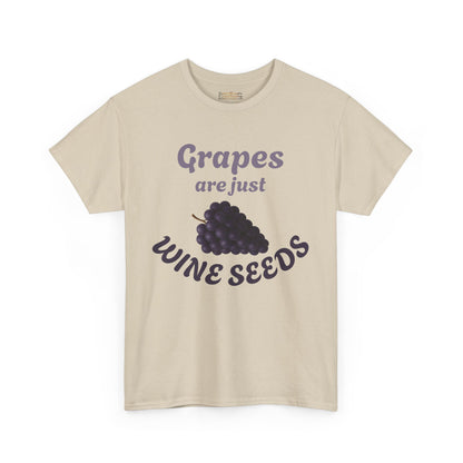 Wine Lovers T-Shirt Grapes Wine Seeds Tee Wine Shirt
