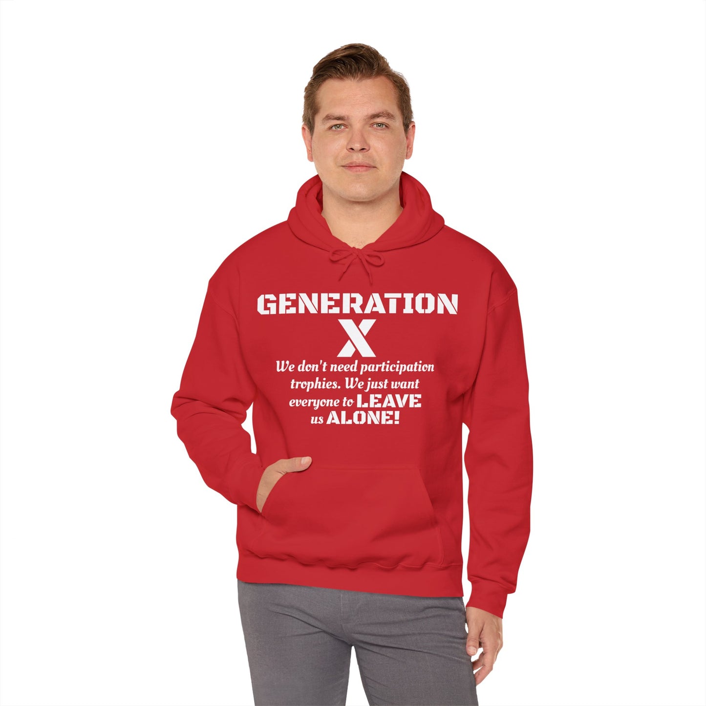 Generation X Hoodie – Leave Us Alone Hoodie | Retro, Bold & Proud l Gen X Shirt