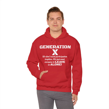 Generation X Hoodie – Leave Us Alone Hoodie | Retro, Bold & Proud l Gen X Shirt