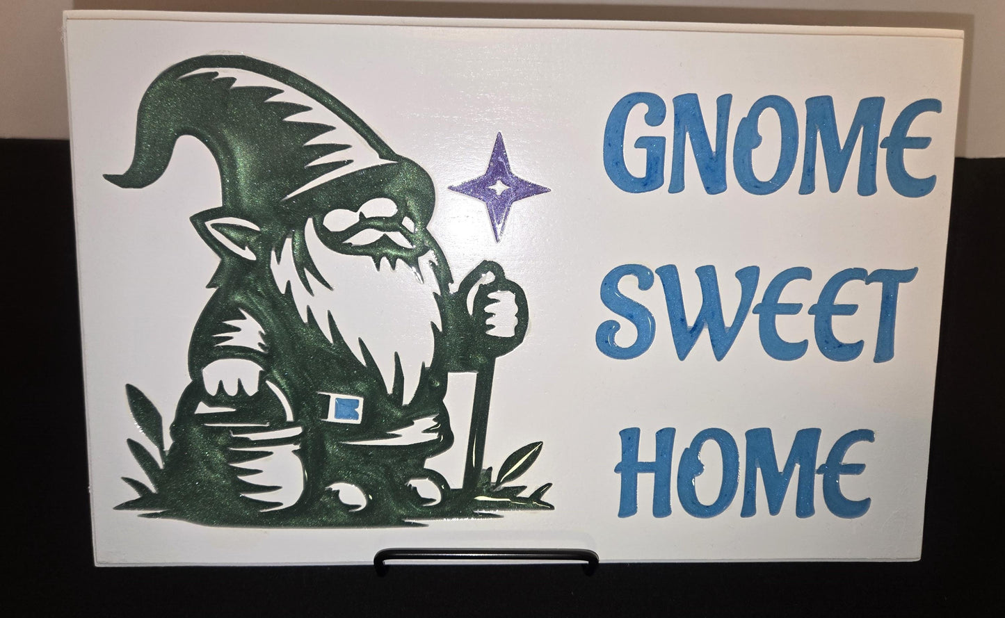 Gnome Wooden Wall Plaque or Sign/Decoration Gnome Sweet Home
