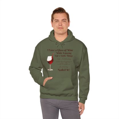 Wine Lover's Unisex Hoodie, Plugging in a USB Cable, Cozy Sweatshirt for Wine Lovers, Perfect Gift for Birthdays, Fall Fashion, and Everyday Comfort