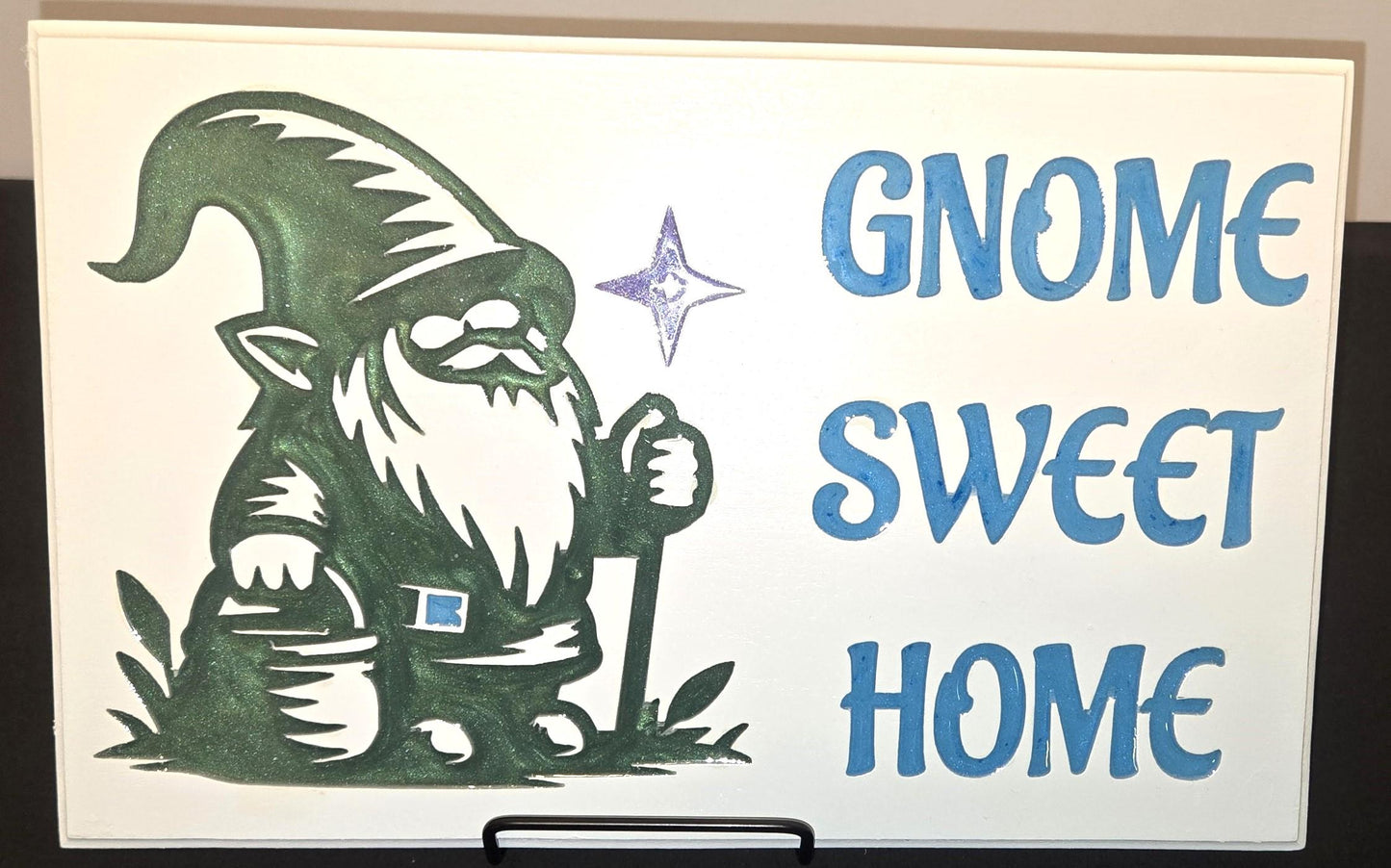 Gnome Wooden Wall Plaque or Sign/Decoration Gnome Sweet Home