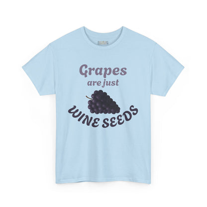 Wine Lovers T-Shirt Grapes Wine Seeds Tee Wine Shirt