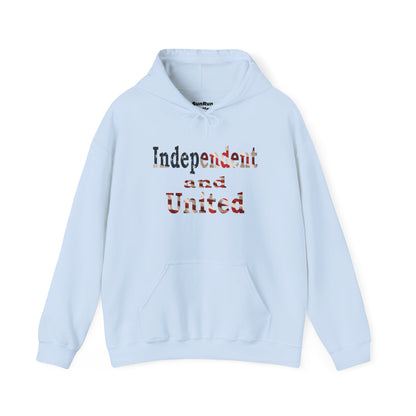 Independent and United Hoodie – Patriotic American Flag Shirt - Celebrate Strength & Unity American Pride Sweatshirt