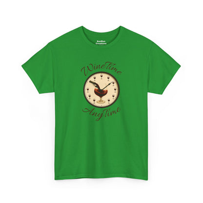 Wine Time Anytime T-Shirt Clever Wine Lover's Tee Wine Shirt